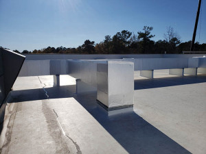 Fiberglass board jacketed with venture clad