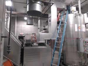 Alternative view showing the silencer and duct to thermal heater. Franklin insulation gallery