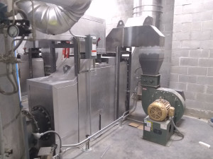 Opposite side view of silencer and exhaust duct. Franklin insulation gallery