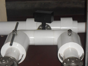 Chocolate piping at bakery insulated with 2" fiberglass and covered with PVC jacket. Franklin insulation gallery